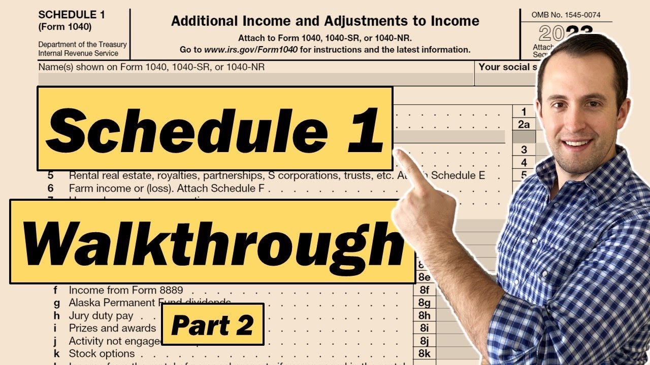 How To Fill Out Schedule 1 Form 1040 Part 2
