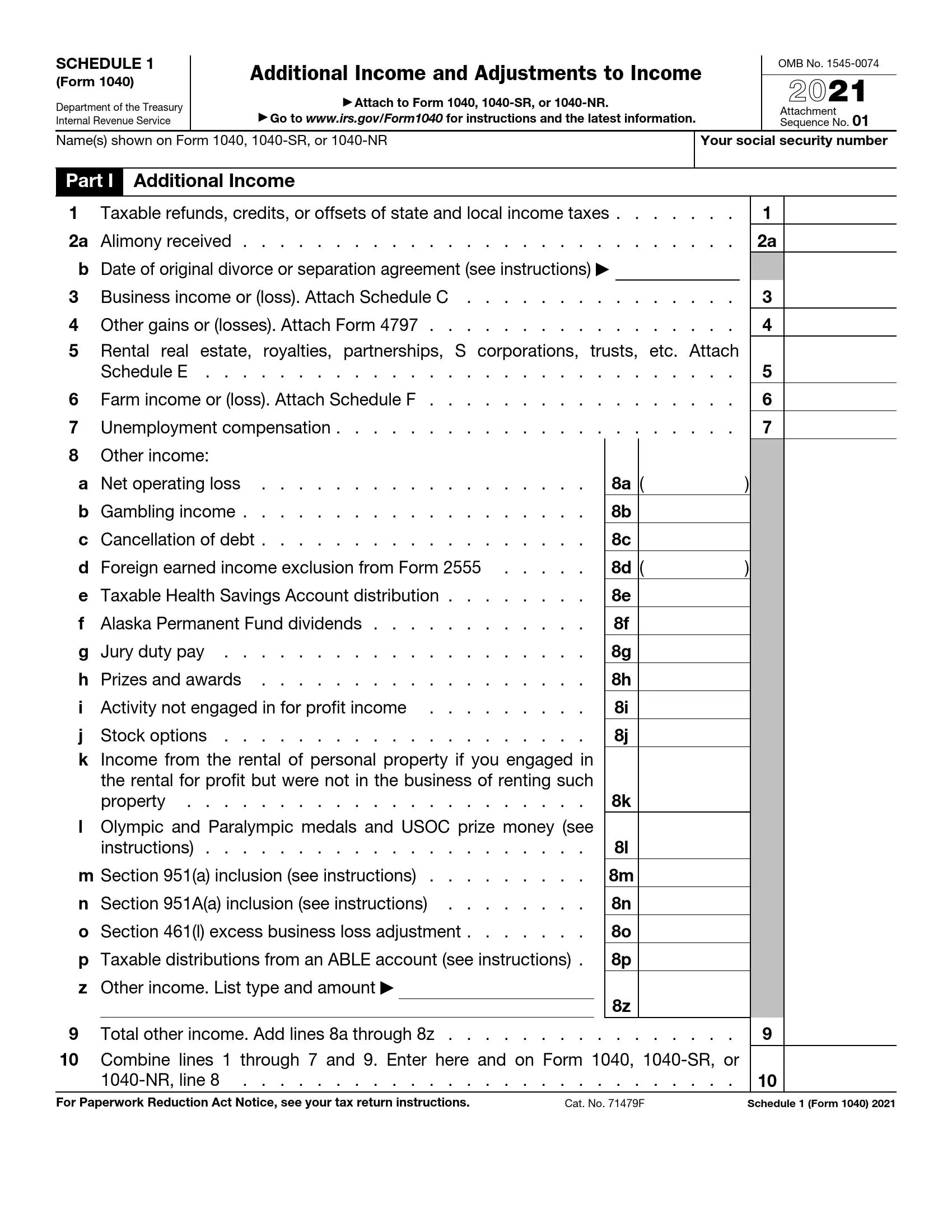 Irs Form 1040 Sr
