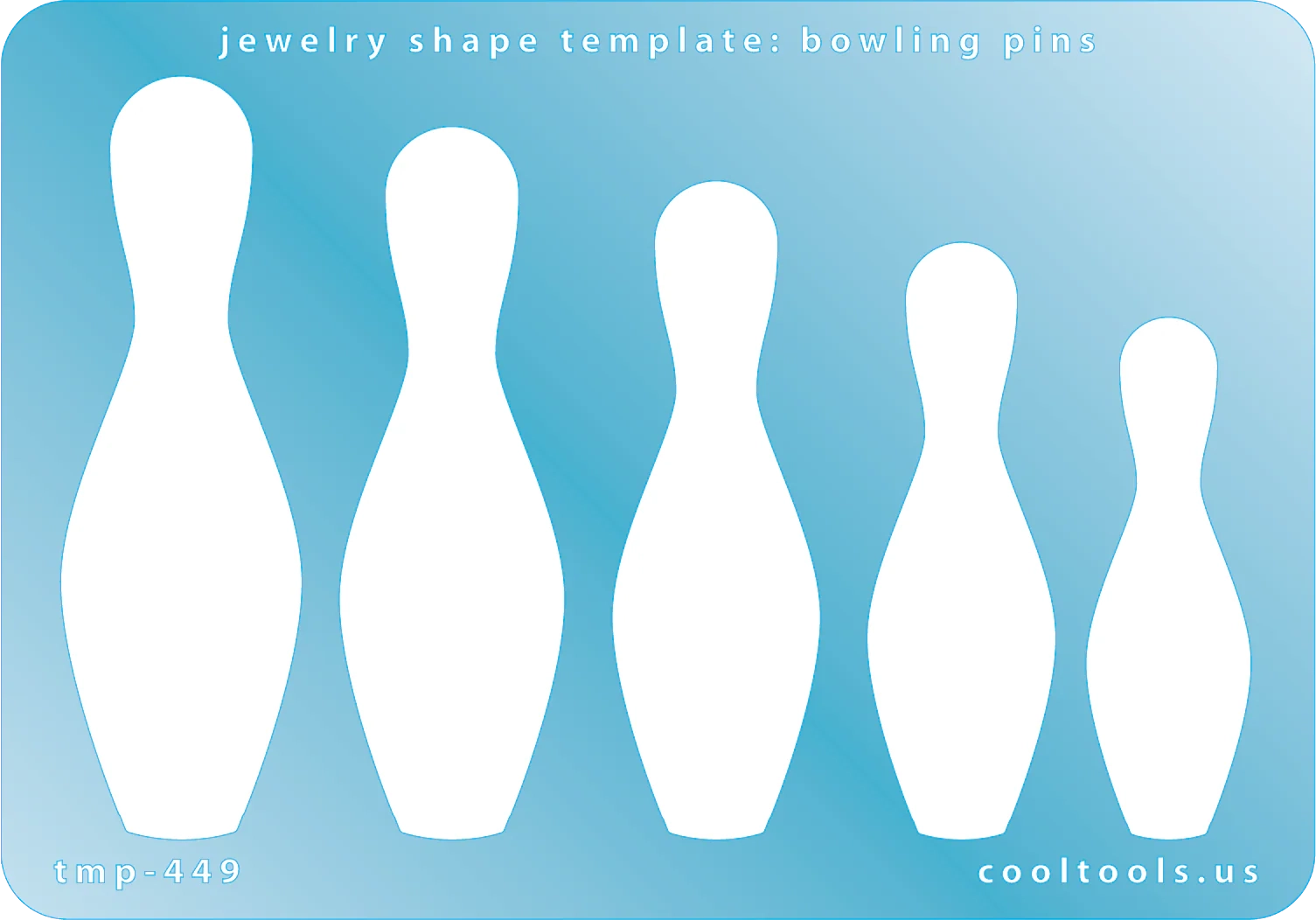 Jewelry Shape Template Bowling Pins