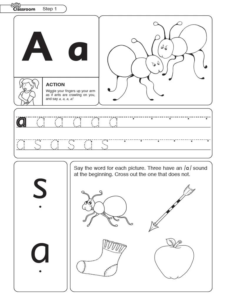 Jolly Phonics Worksheets PDF Word Search