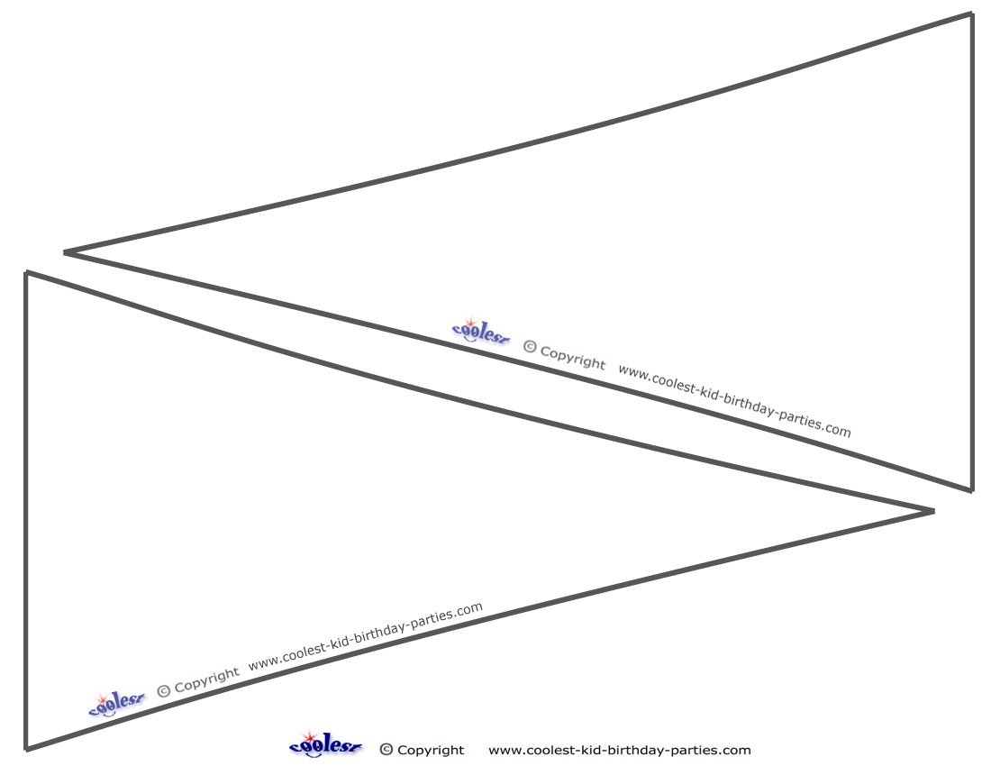 Printable Pennant Template