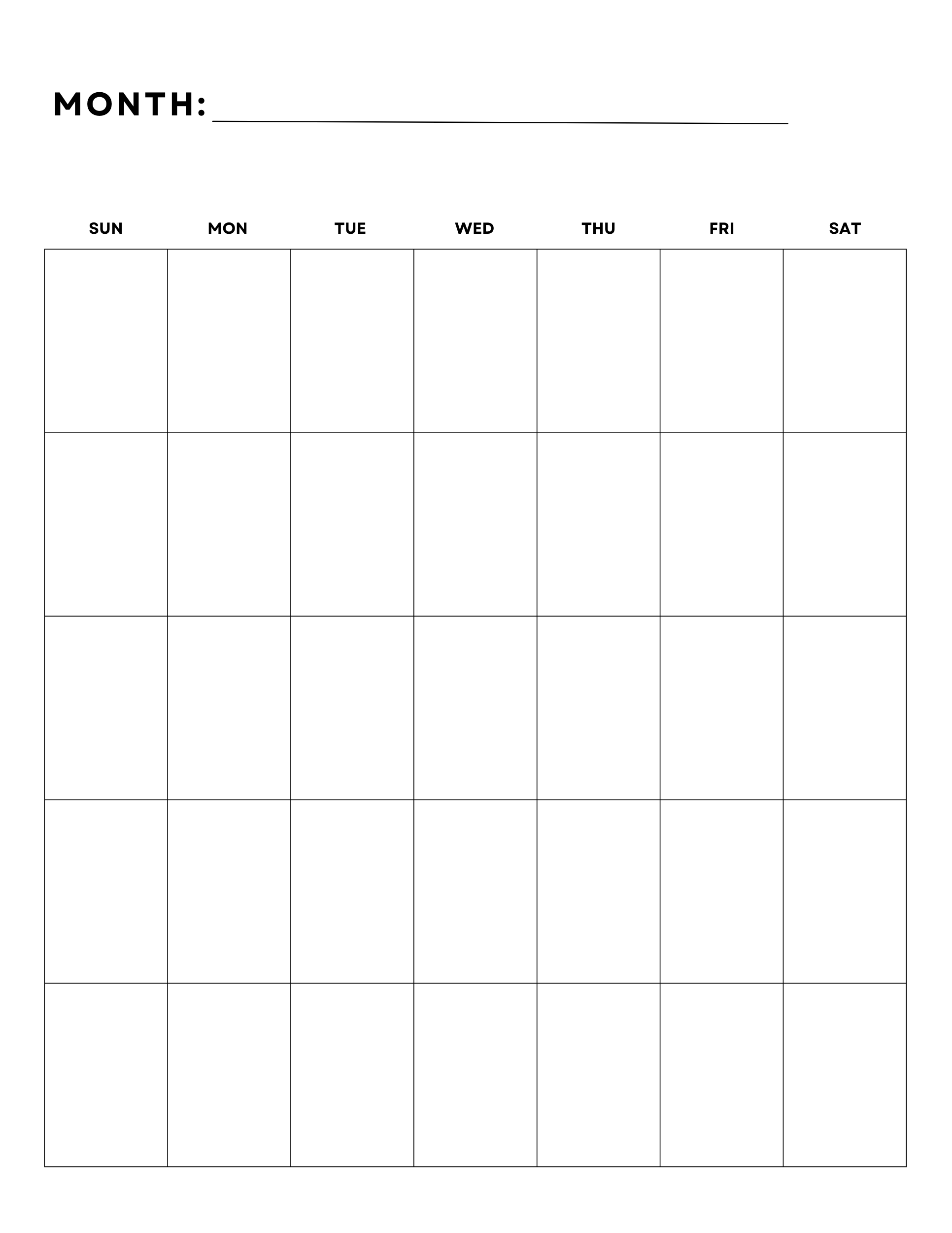 Make The Best Of The Year With A Blank Calendar My Calendar Land