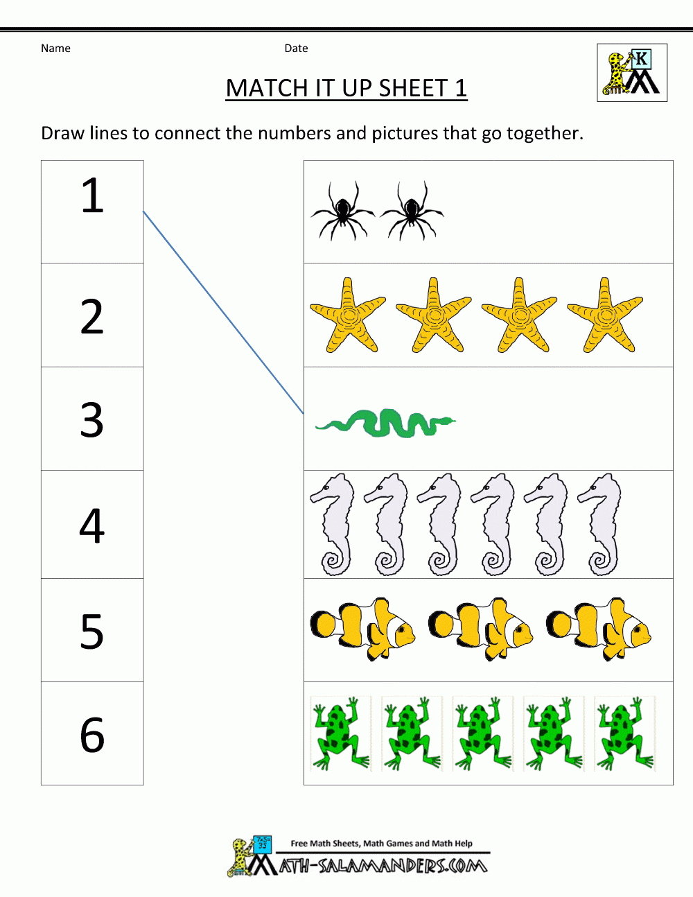 Math Worksheets Kindergarten Worksheets Library