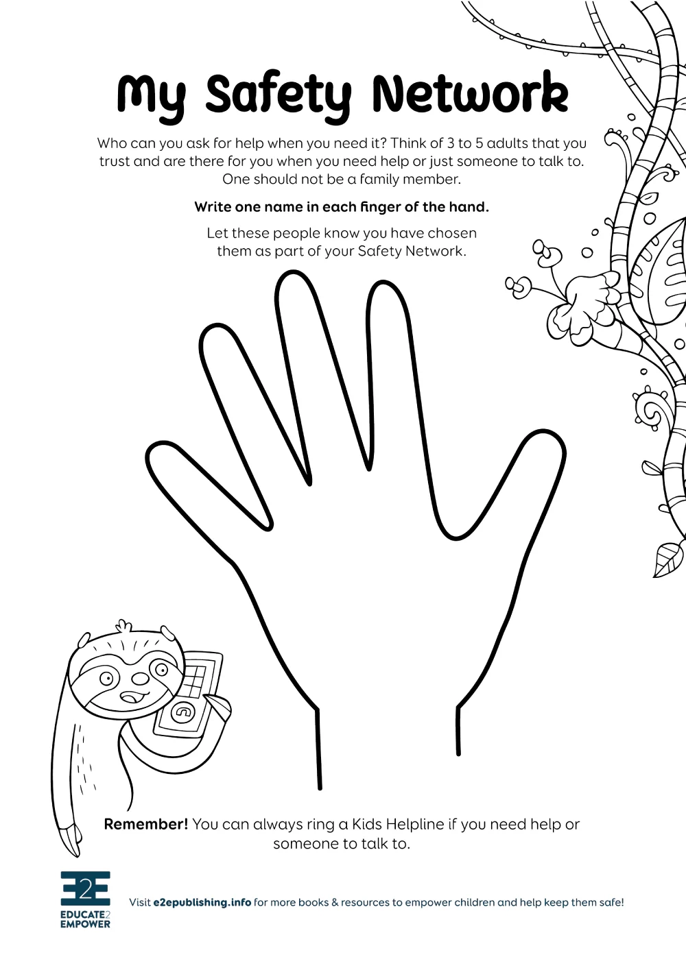 Printable Safety Worksheets For Adults