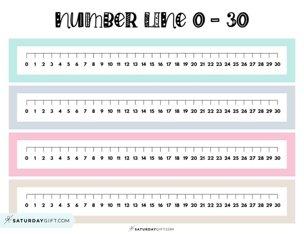 Number Line To 30 4 Cute amp Free Printables And Blank Worksheets