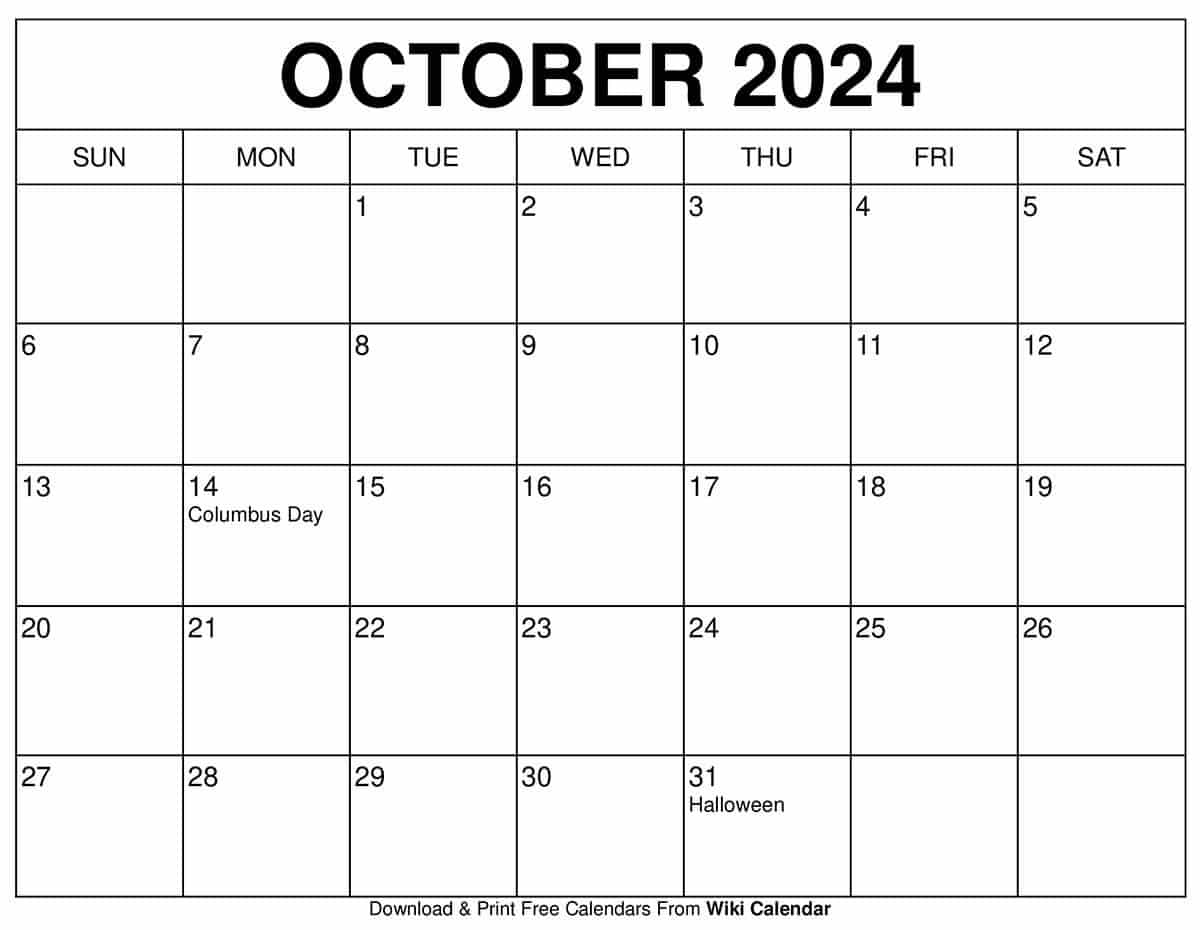 October 2025 Calendar Printable Templates amp More