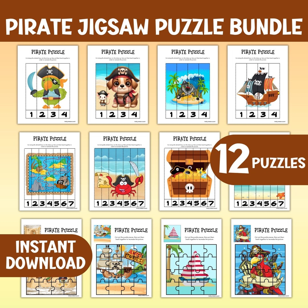 Pirate Jigsaw Puzzles Printable