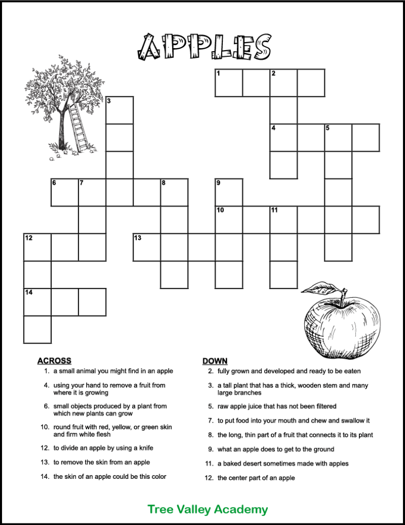 3rd Grade Printable Crossword Puzzles