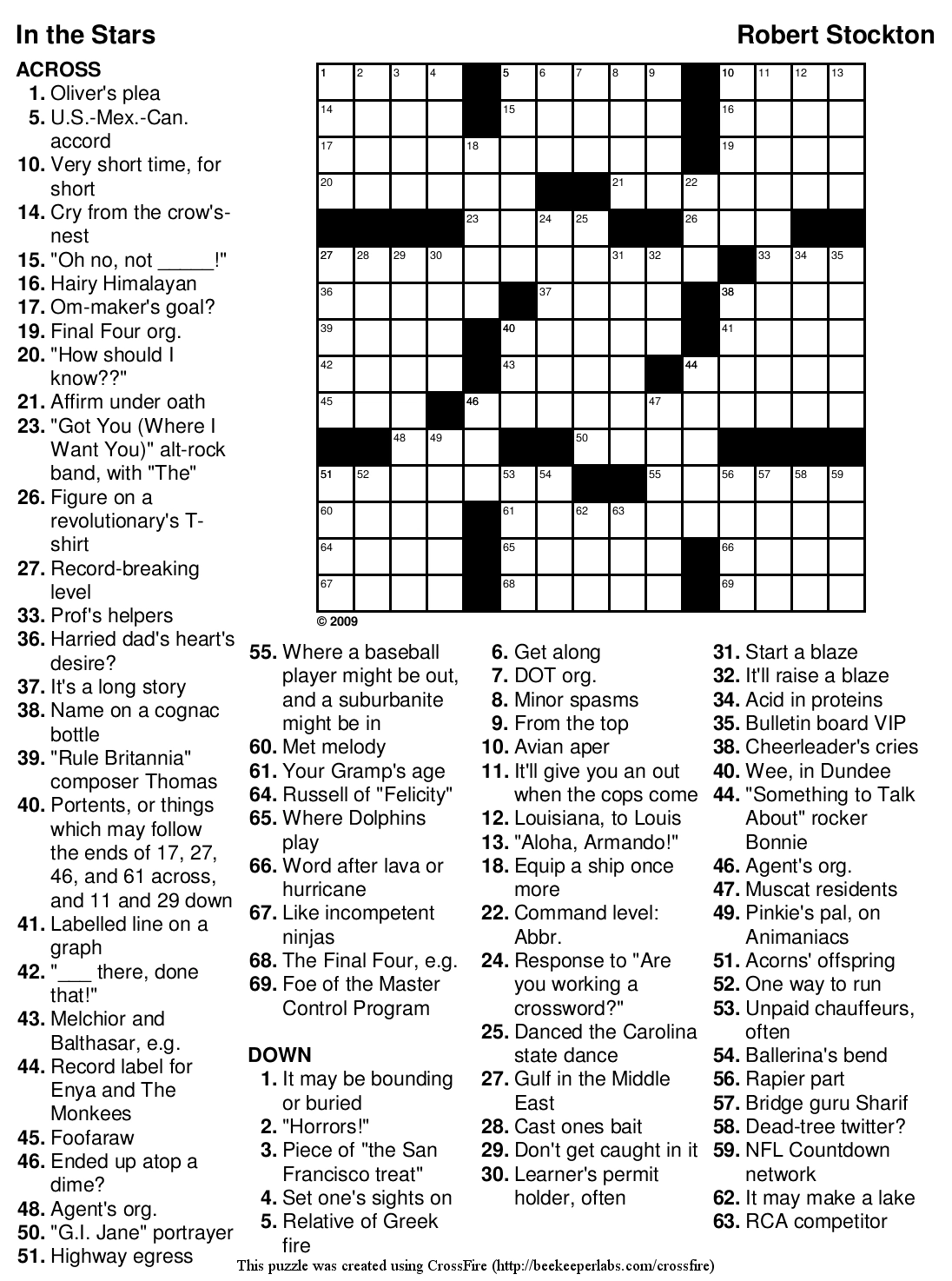 Printable Crosswords Puzzles Printable Bingo Cards