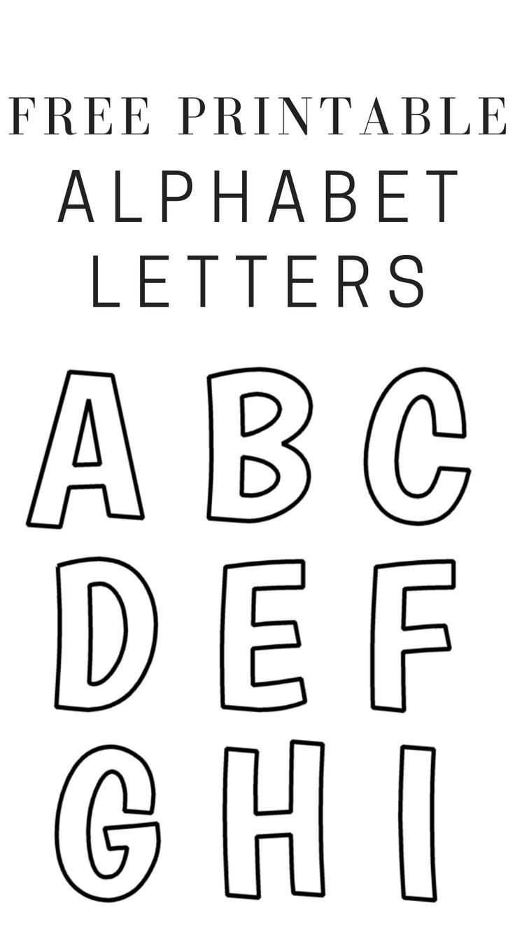 Printable Letters Of Alphabet