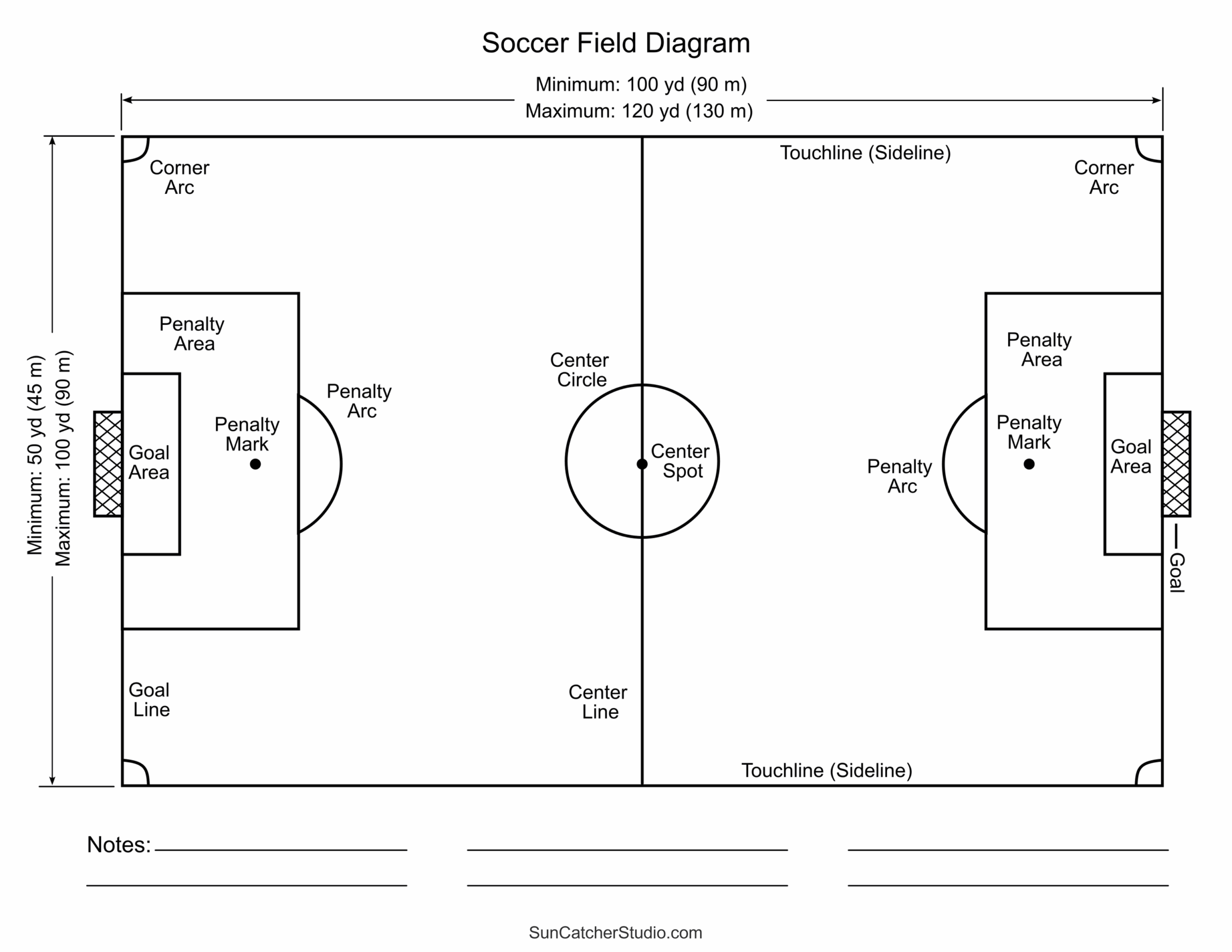 Soccer Field Template Printable