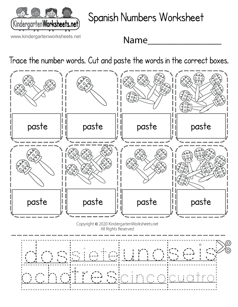 Spanish Numbers Worksheet Free Printable Digital amp amp PDF 