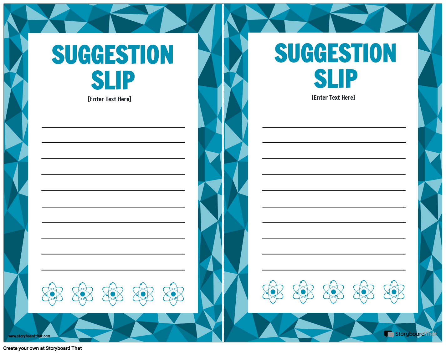 Storyboard That Free Suggestion Box Templates