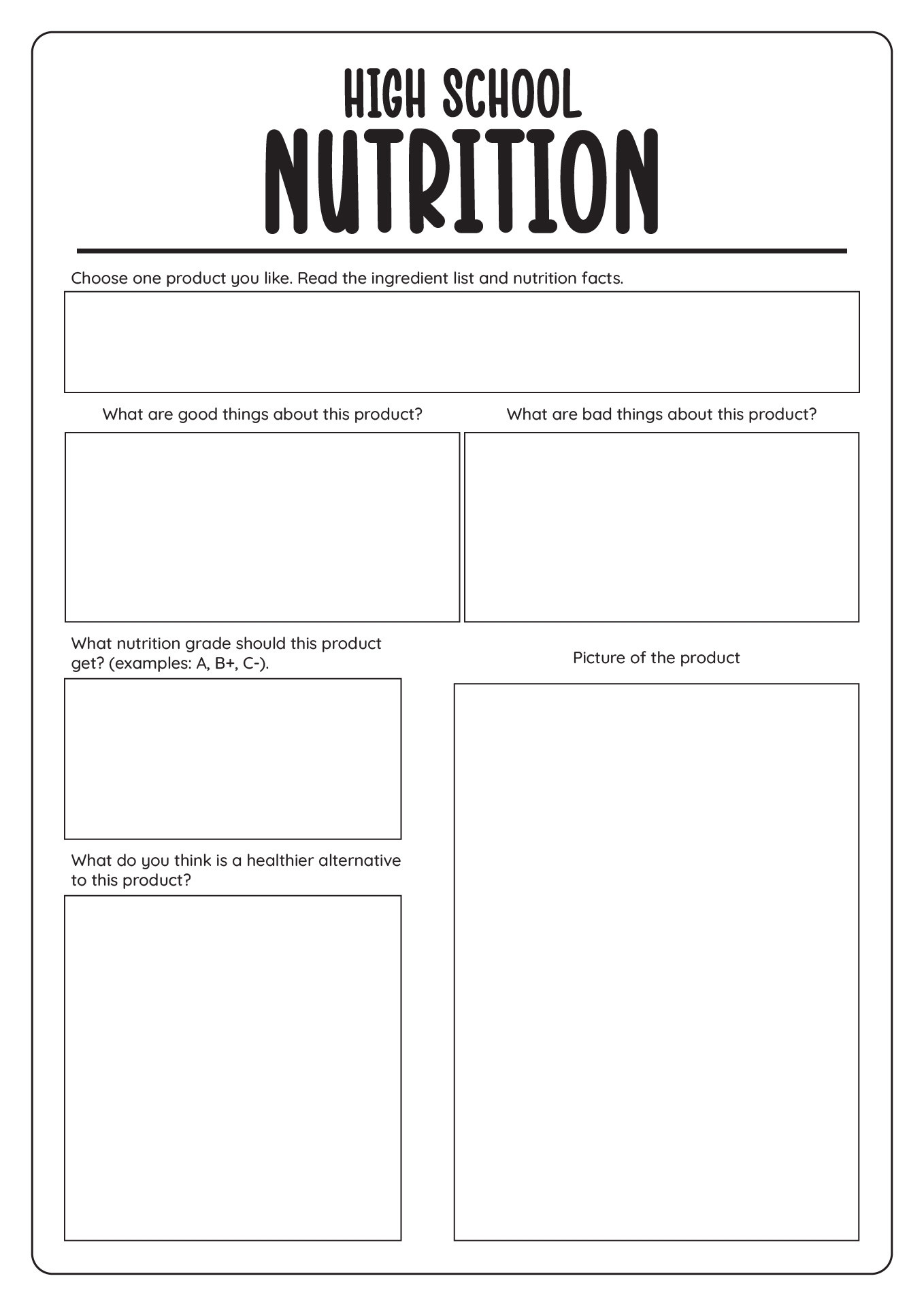 The Six Essential Nutrients Lesson Plan And Worksheet Health 