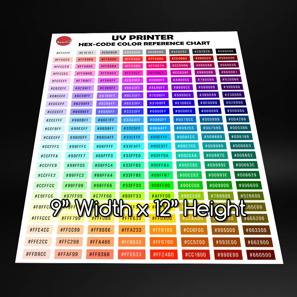 Printable Hex Code Color Chart