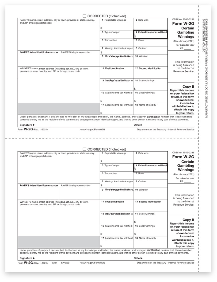 W2 G Form 2023