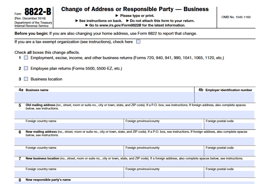 What Is Form 8822 B Everything You Need To Know Doola Is For Do 