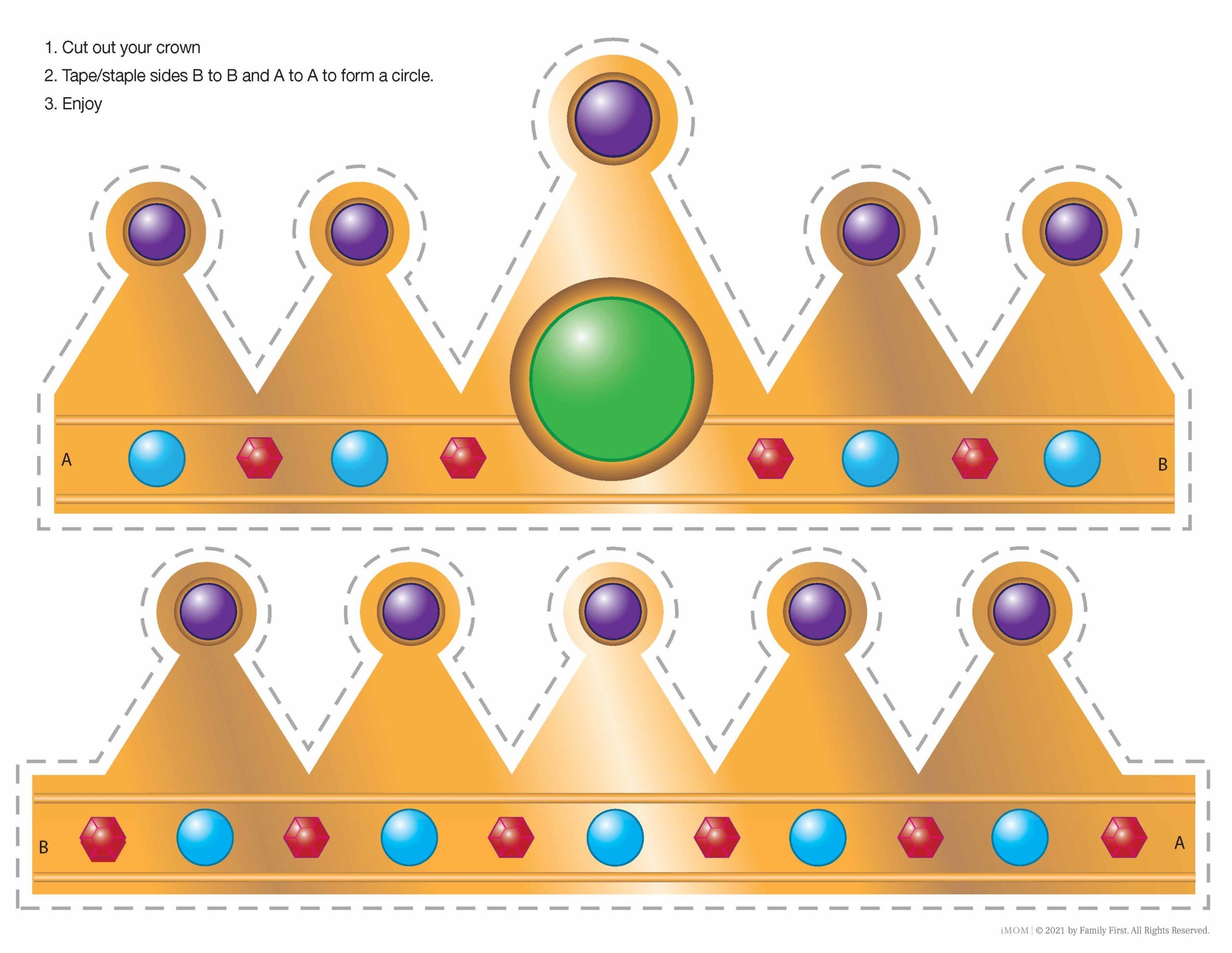 Printable Crown Template For King Pdf
