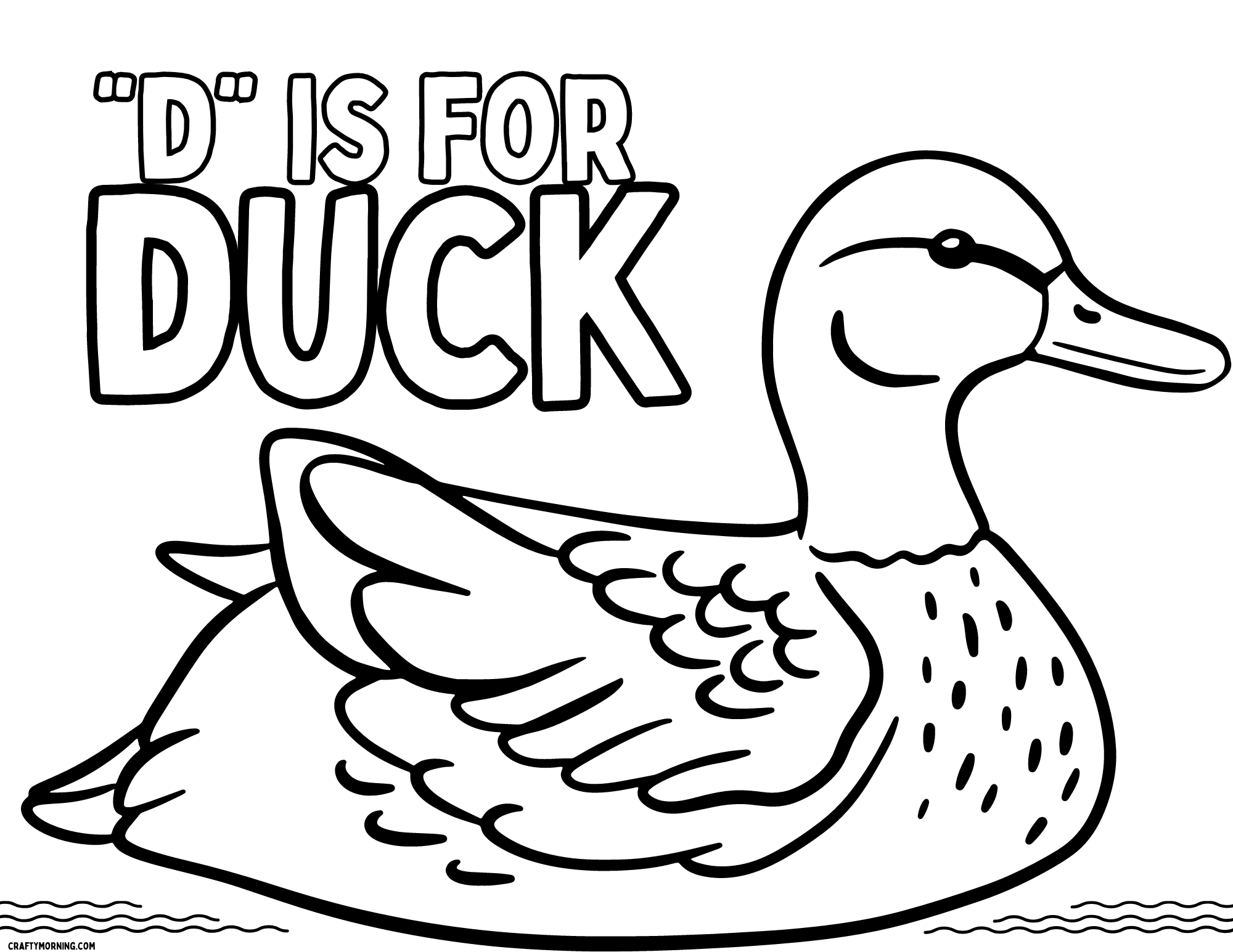 Duck Template Printable