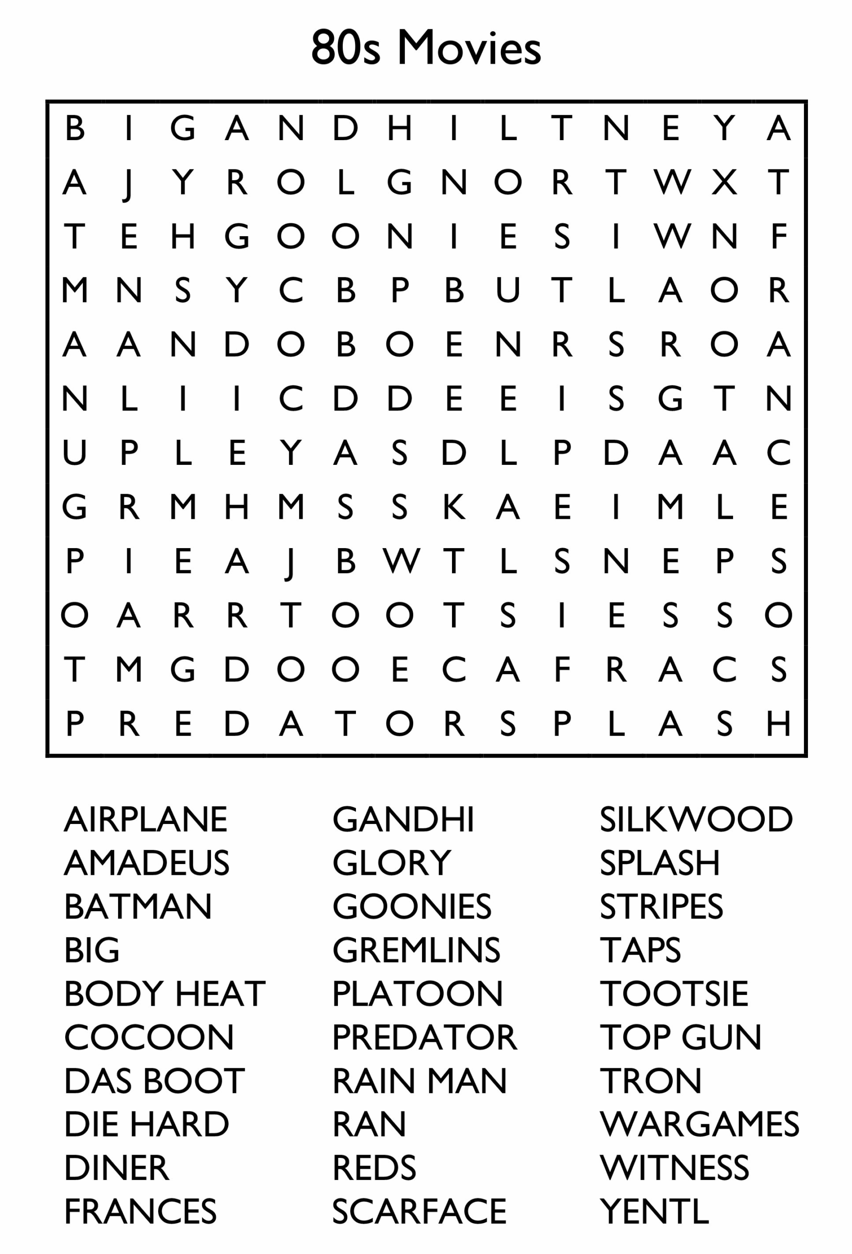 Free Printable Word Puzzles