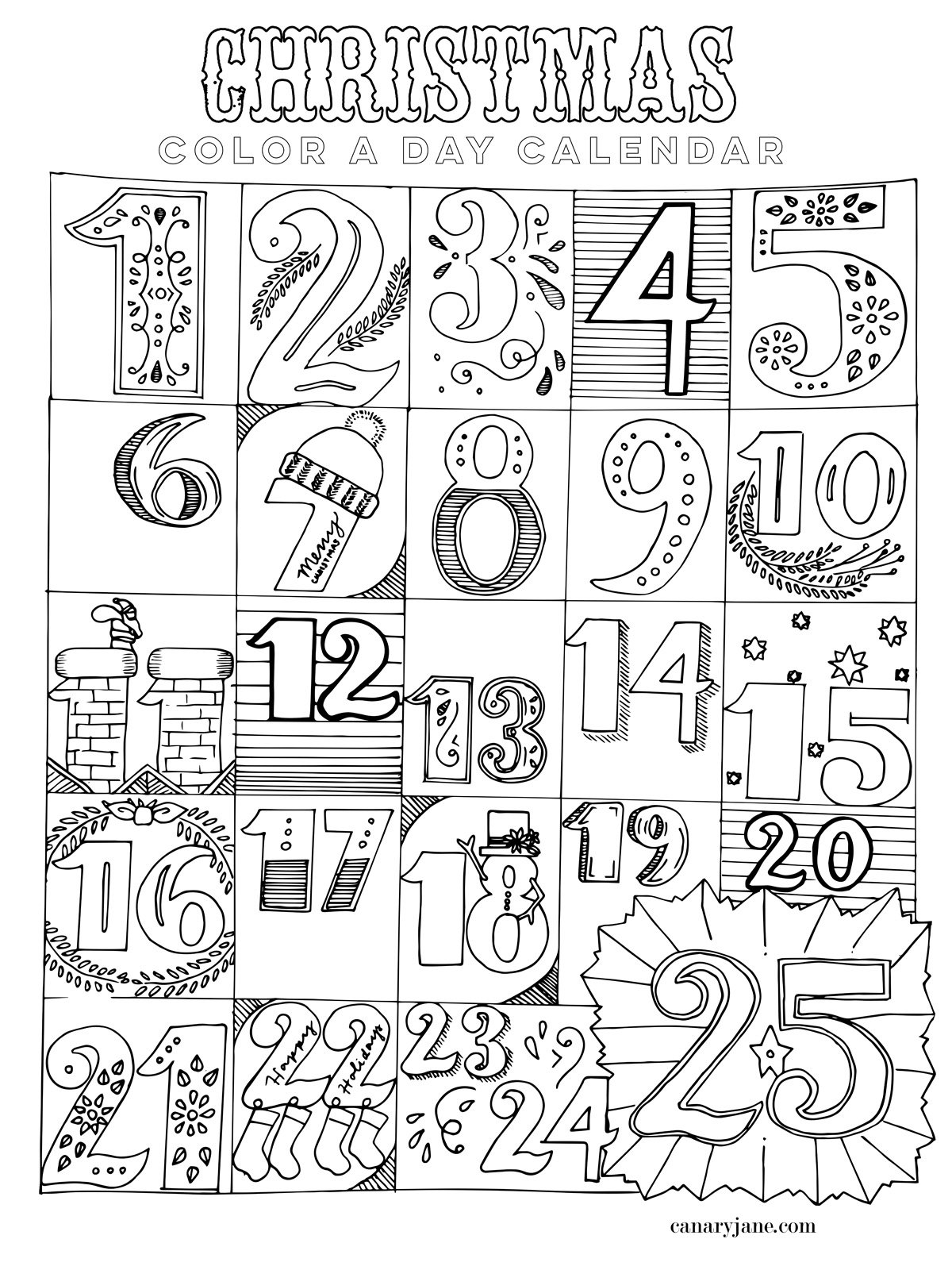 Free Advent Printables For Kids