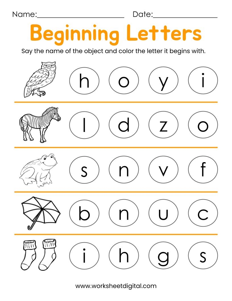 Kindergarten Worksheets Printable
