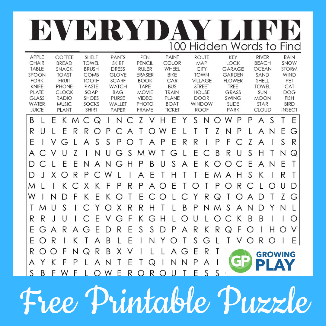 Printable Word Search Puzzles Free Printable
