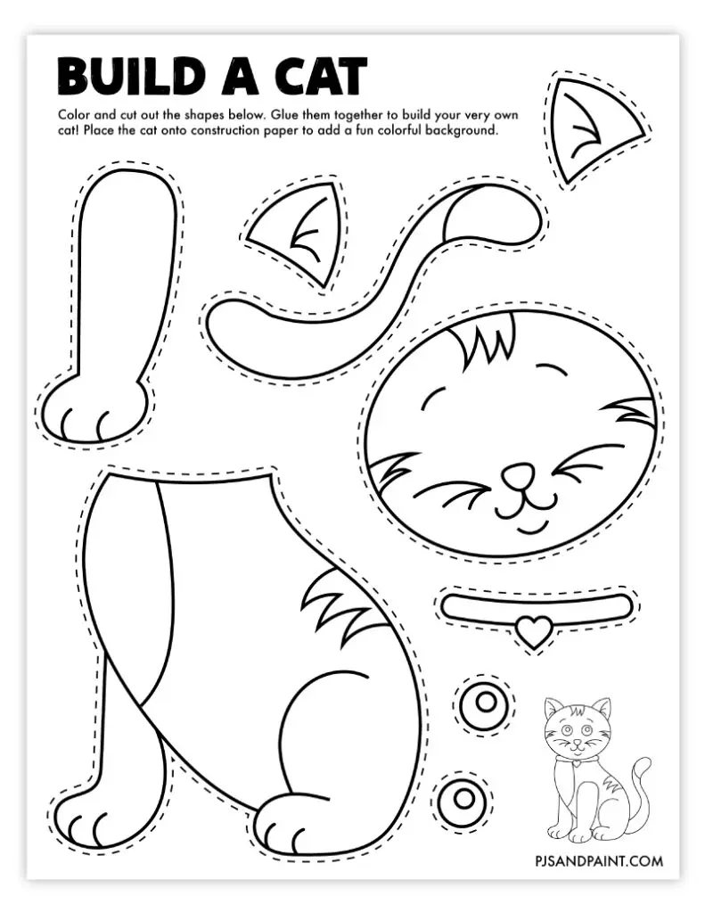 109 Free Printable Build Your Own Crafts Pjs And Paint