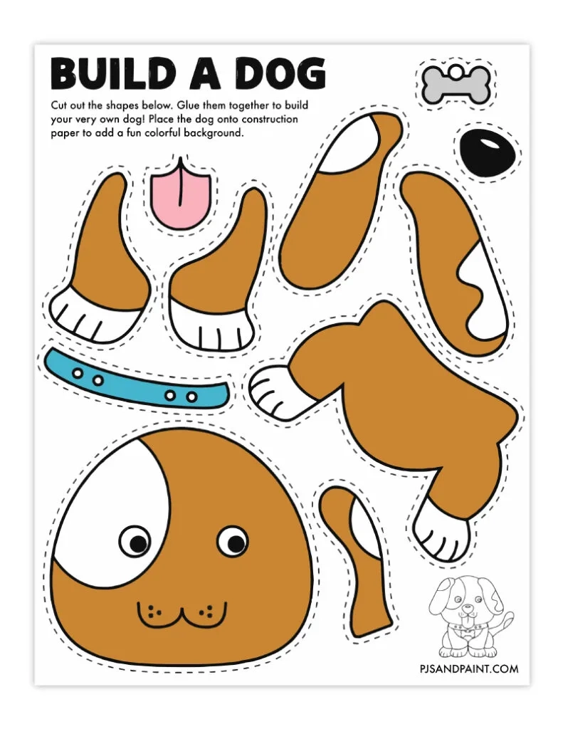 109 Free Printable Build Your Own Crafts Pjs And Paint
