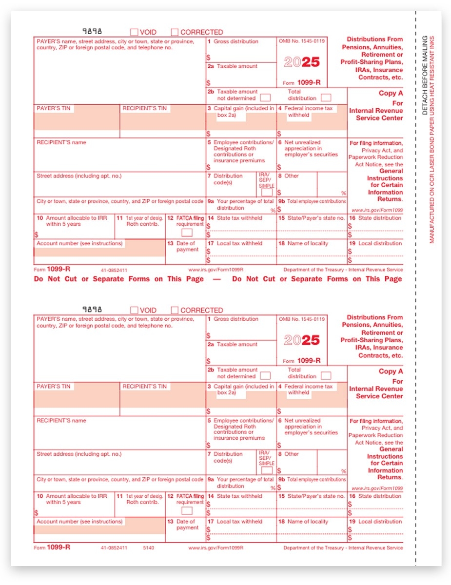 Irs Form 1099 R 2025