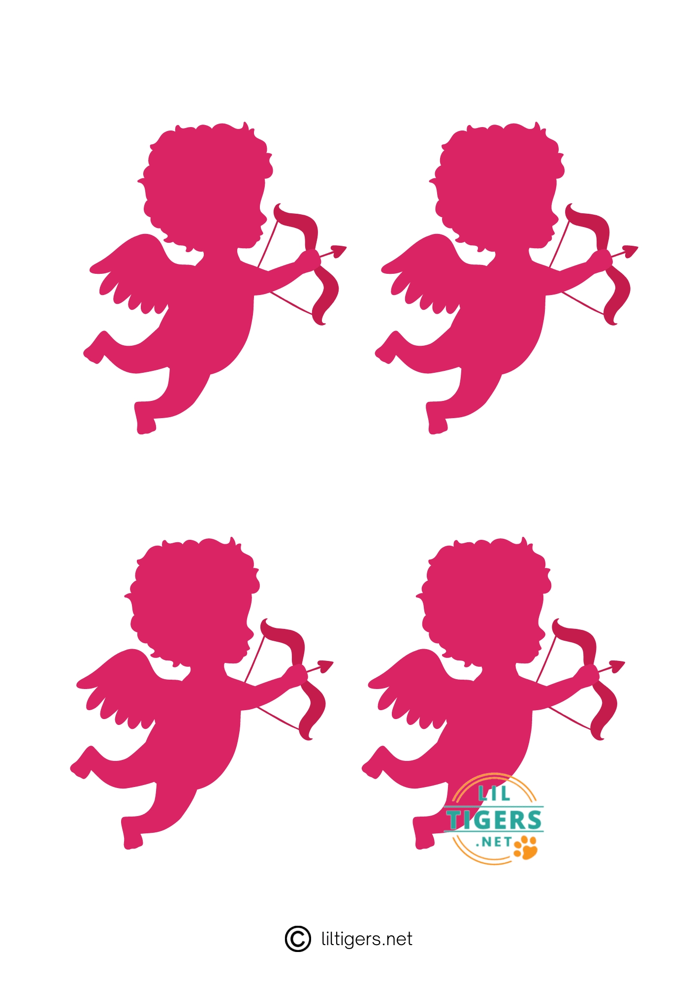 11 Free Cupid Printables Cupid Craft Templates Lil Tigers