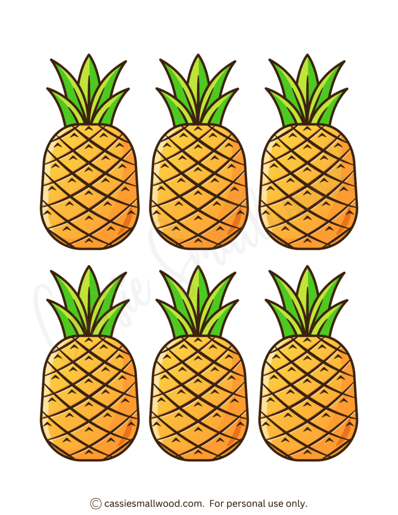 Free Printable Pineapple Template