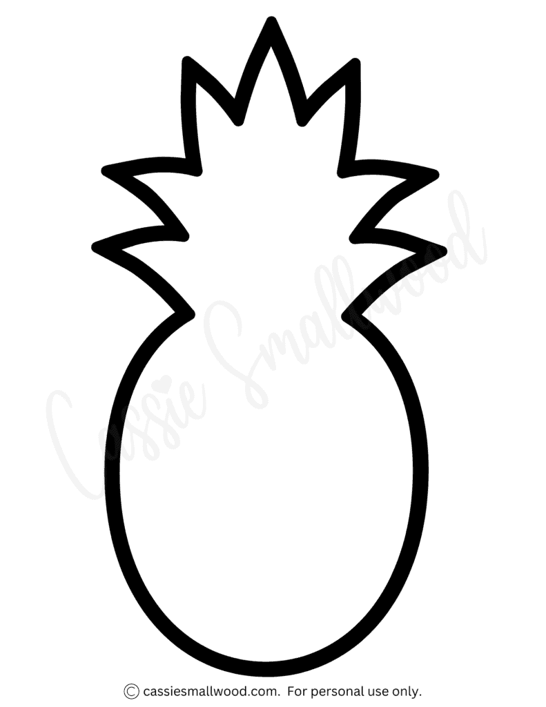 12 Cute Pineapple Templates Free Printable Cassie Smallwood 