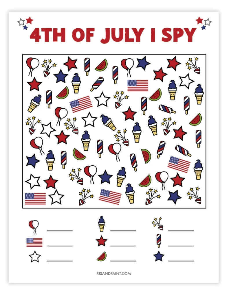Fourth Of July Printable