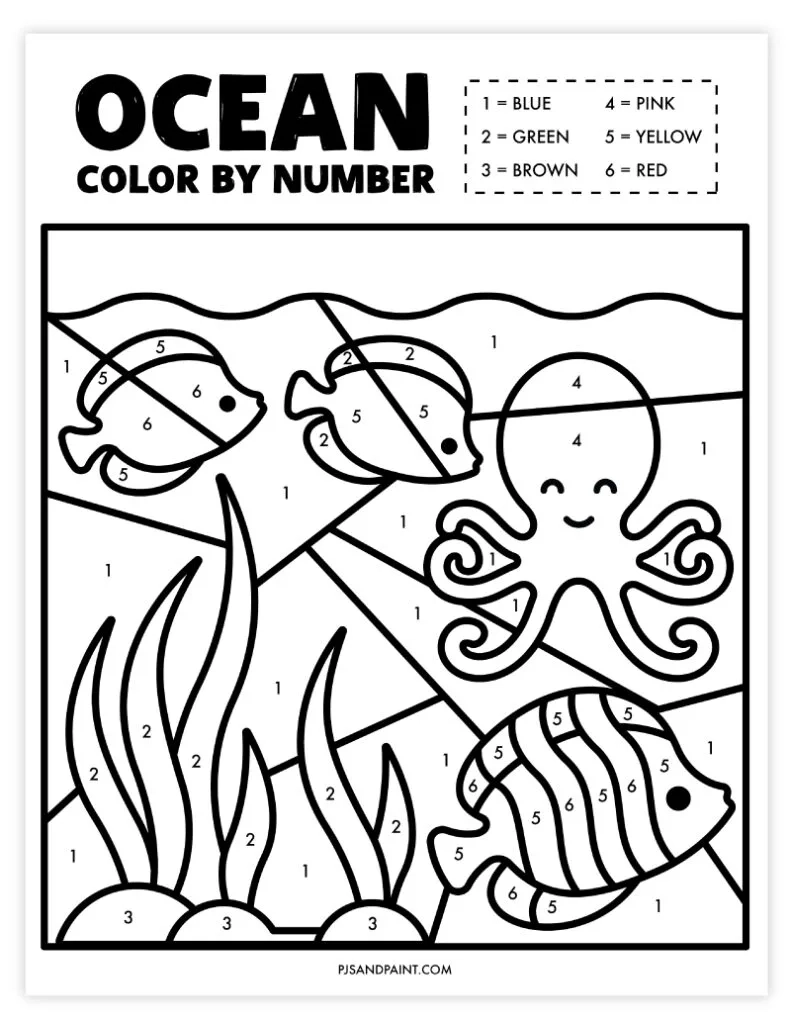 Printable Ocean Activities For Preschoolers
