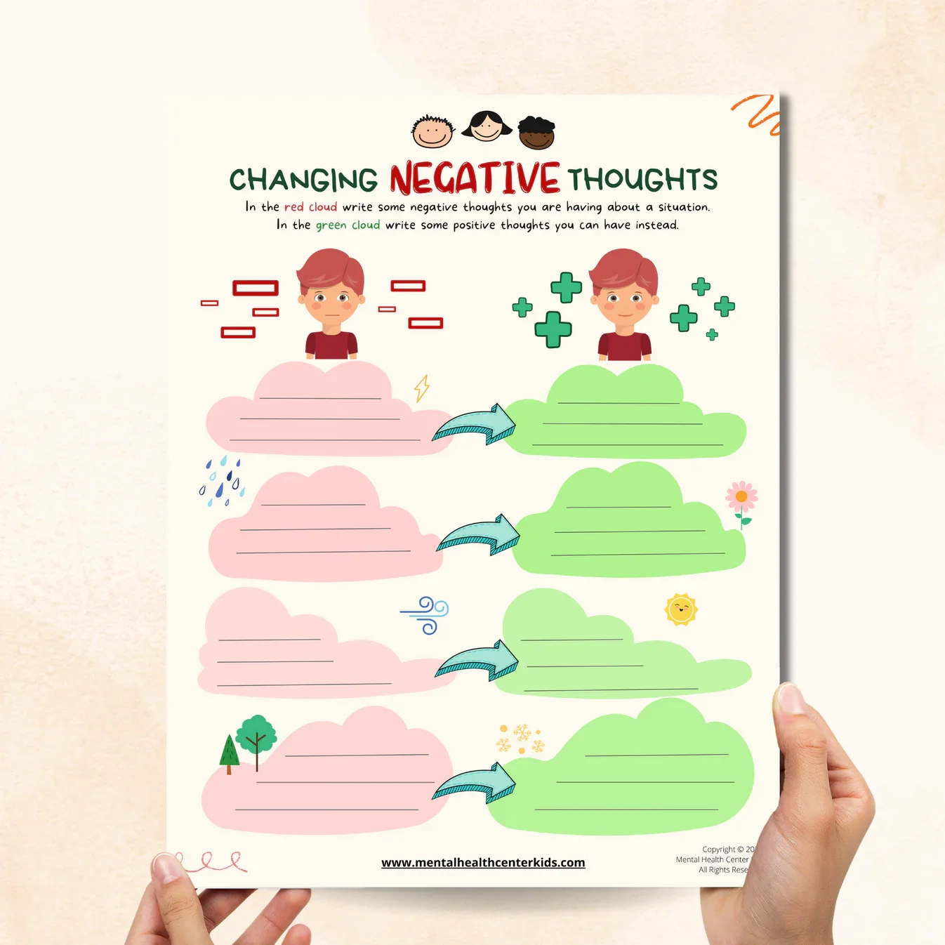 Printable Cbt Worksheets For Kids