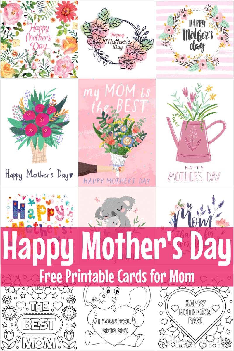 Mothers Day Card Printable Template