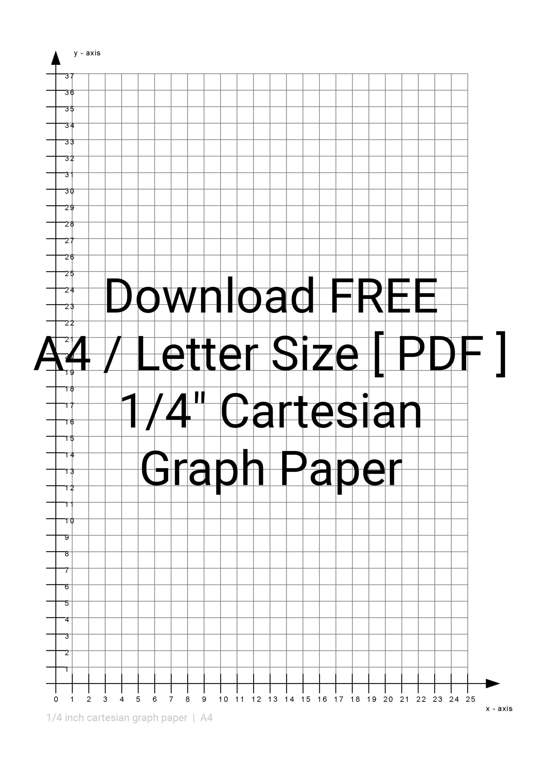 Free Printable Graph Paper 1 4 Inch