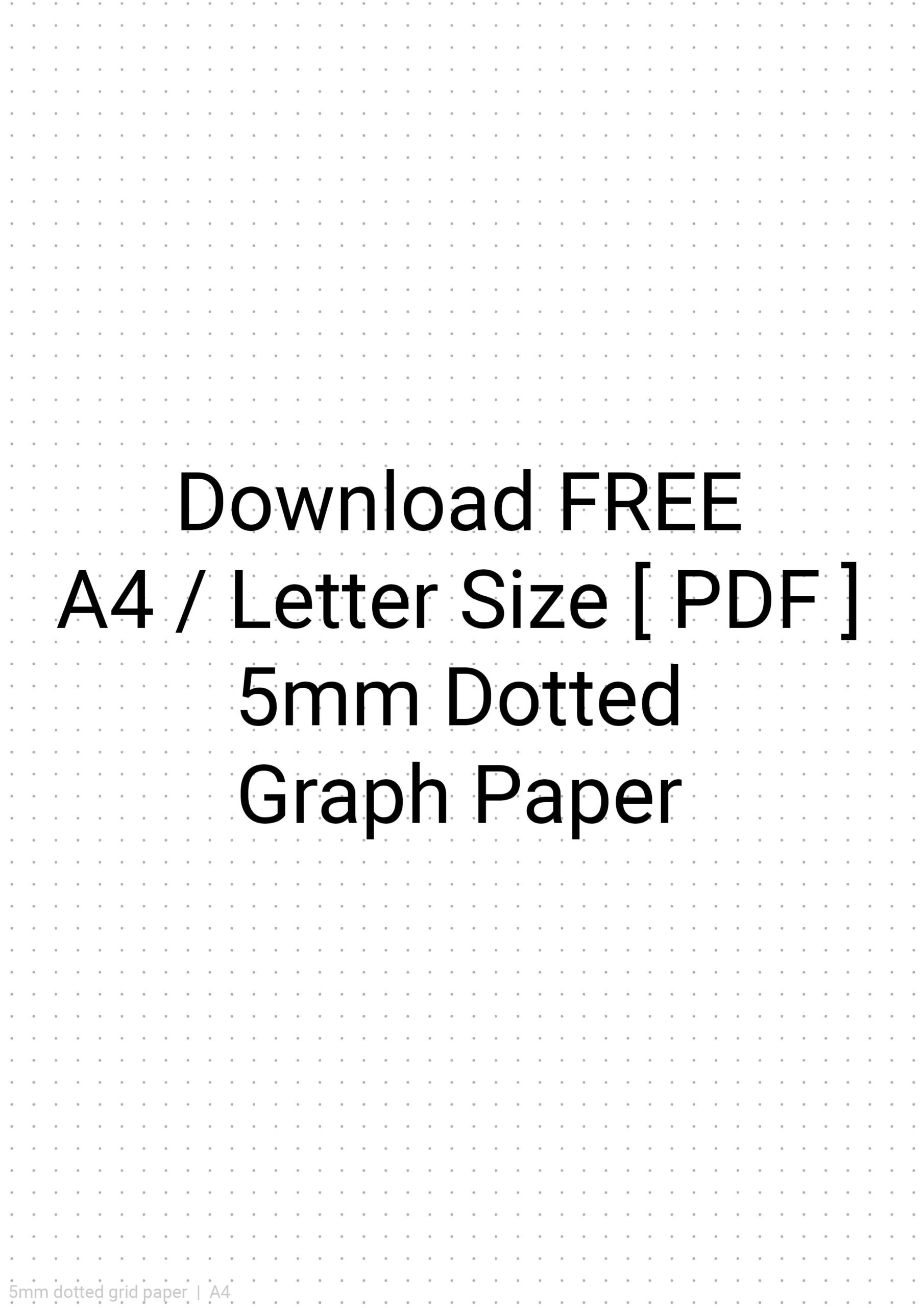 Dot Paper Printable Letter Pdf