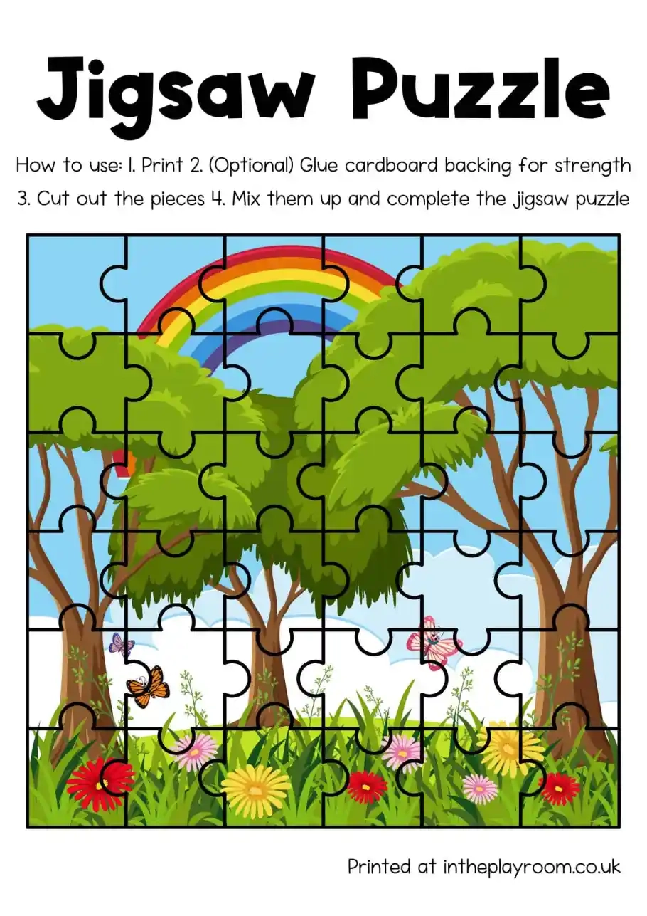 Printable Jigsaw Puzzles For Kids