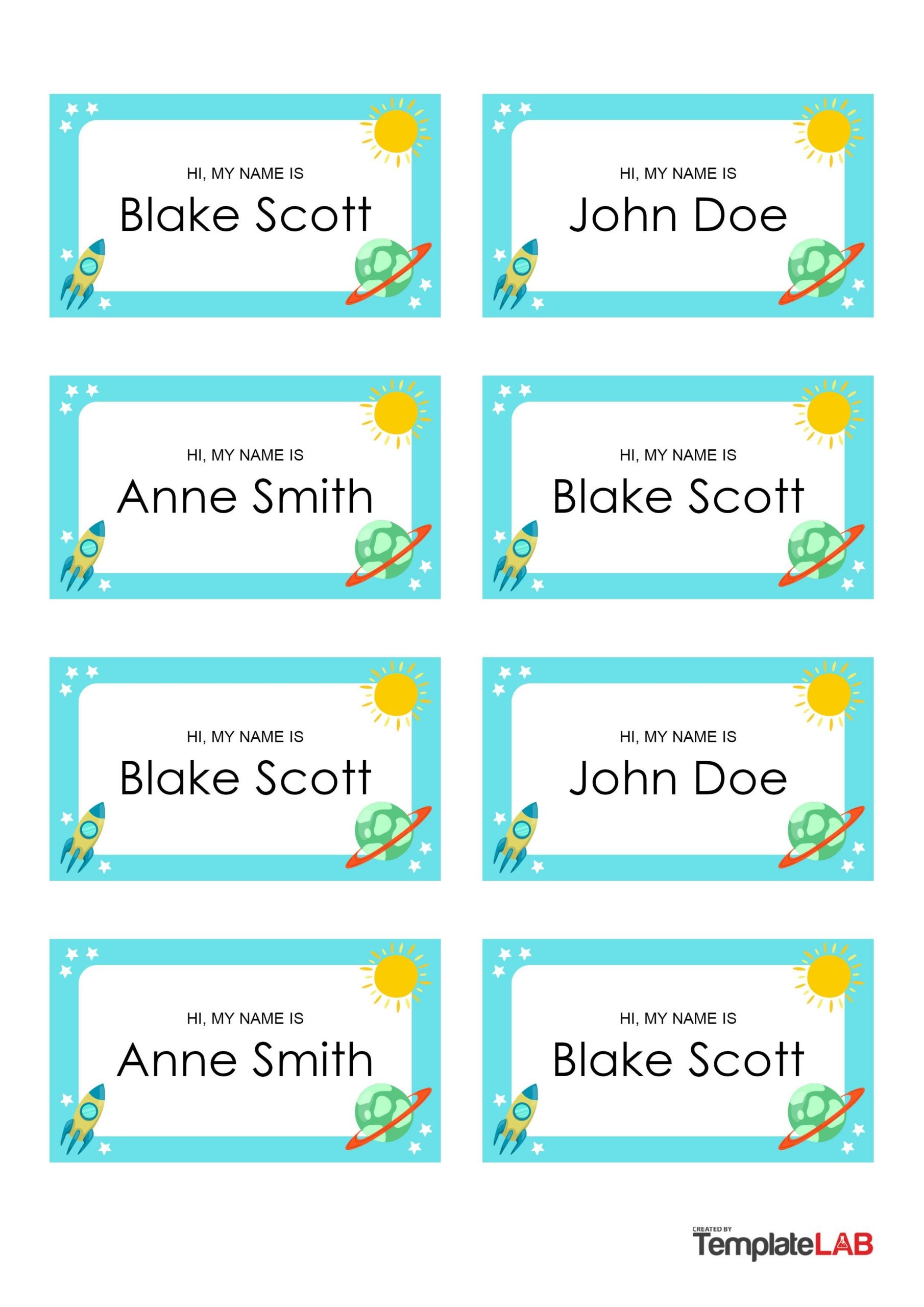 Free Printable Name Templates