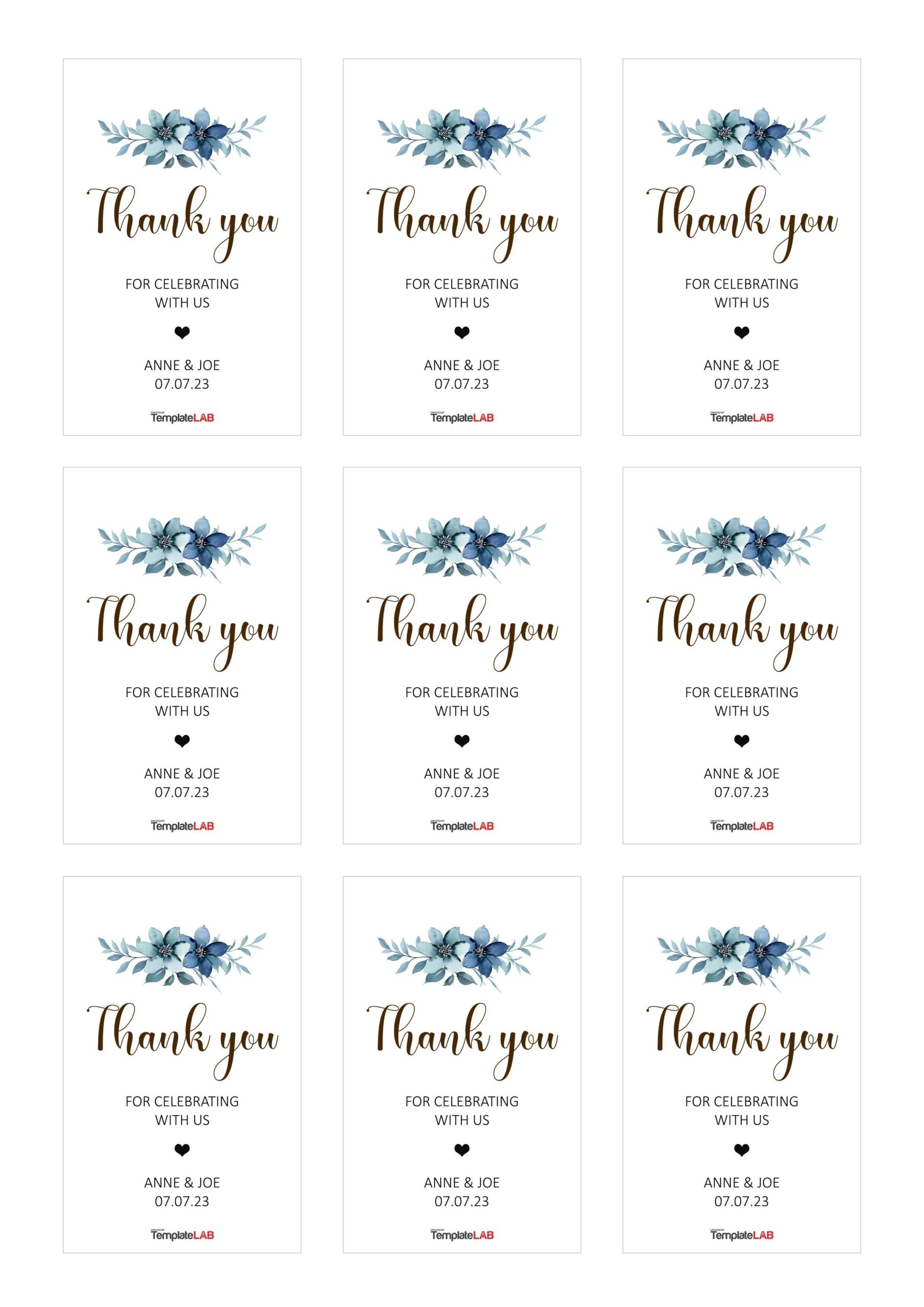 Downloadable Editable Free Printable Gift Tags Templates