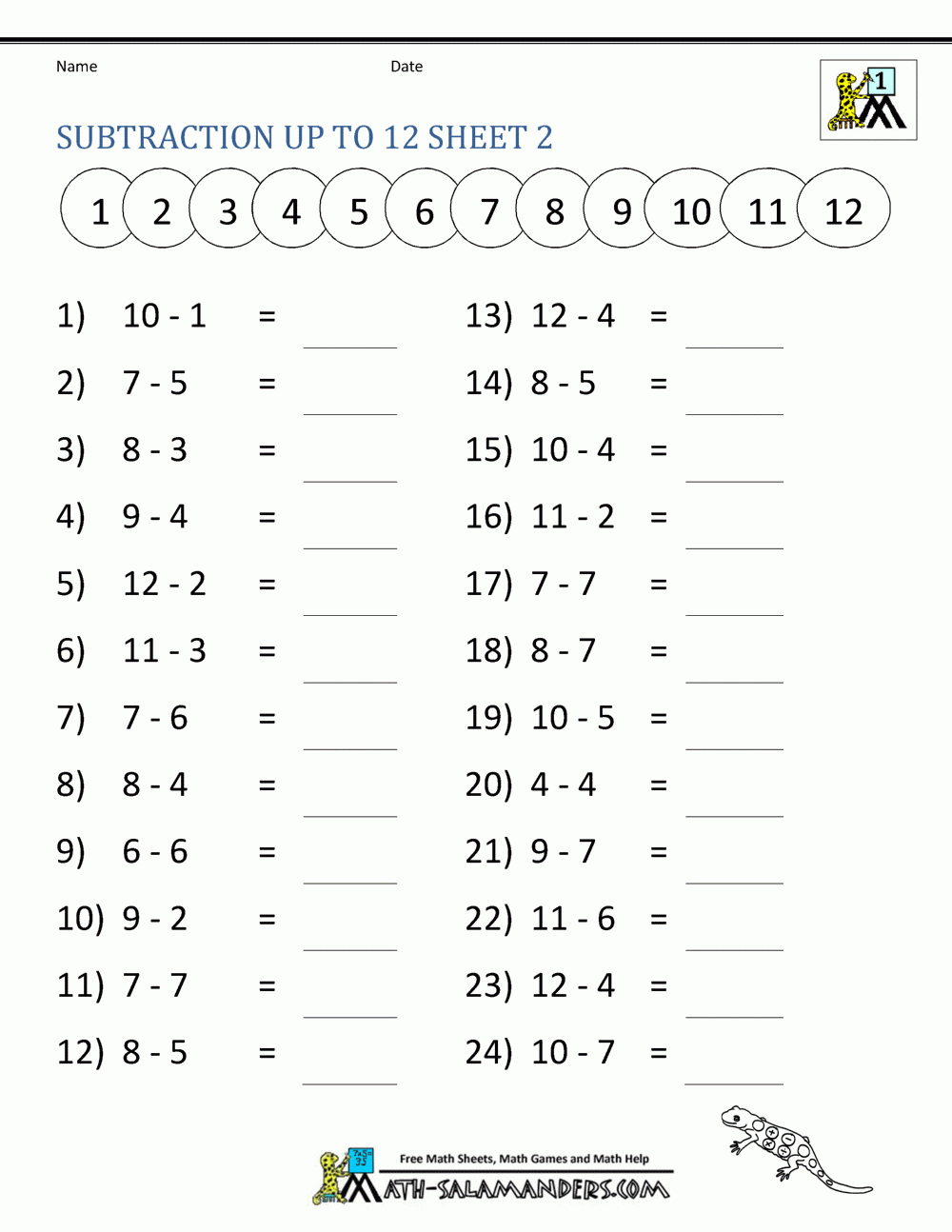 1st Grade Math Printable Worksheets 99Worksheets Worksheets 