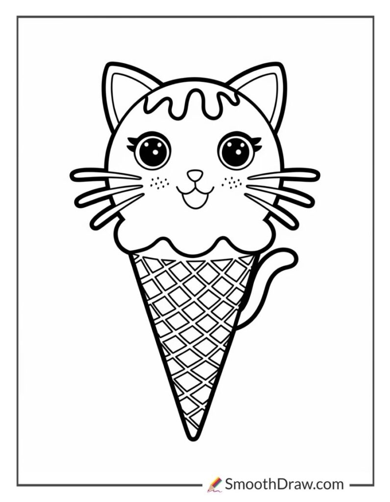 Ice Cream Coloring Sheet Printable