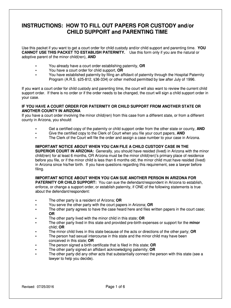 How To Fill Out Custody Forms
