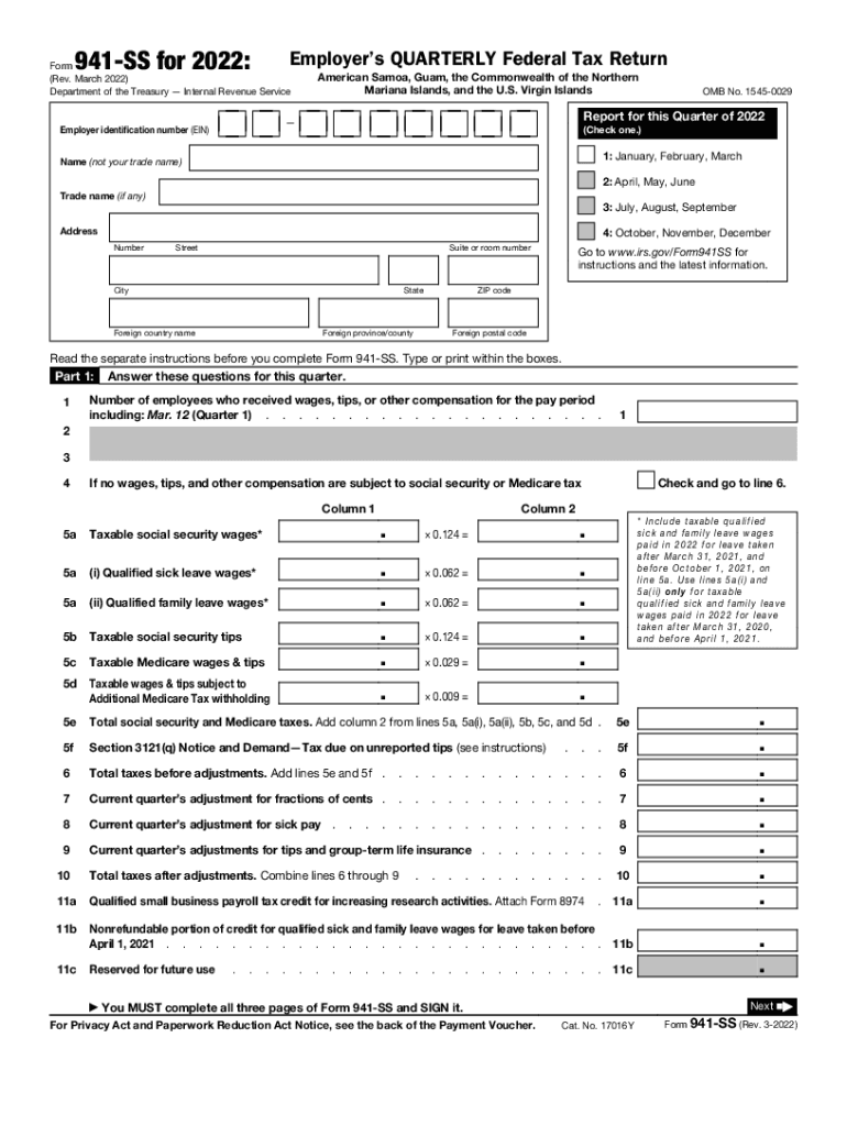 2022 Irs Form 941 Printable Fill Out amp Sign Online DocHub