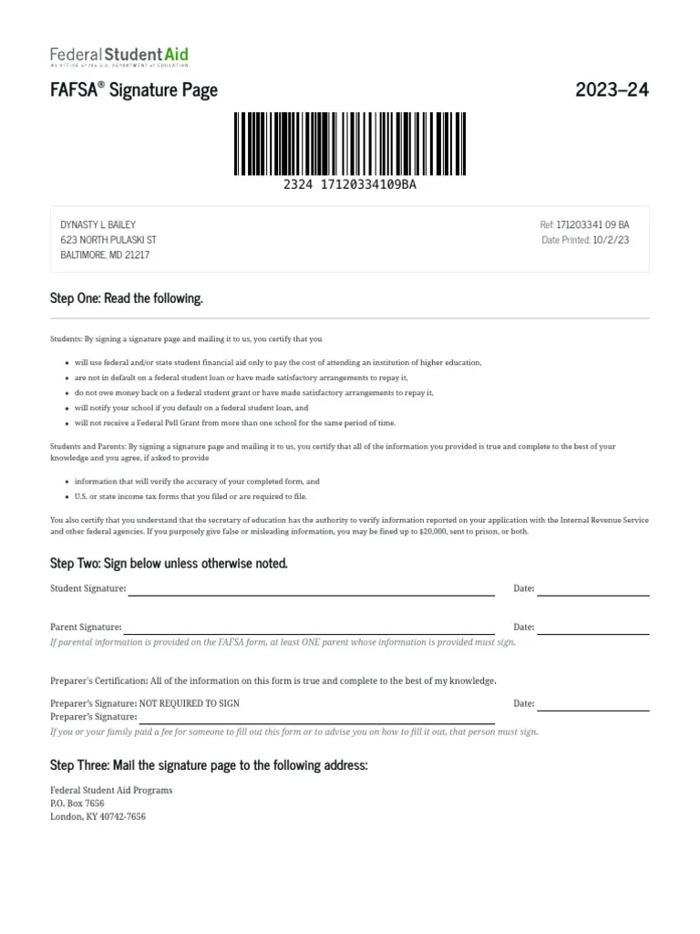 Fafsa Form 2024 Pdf