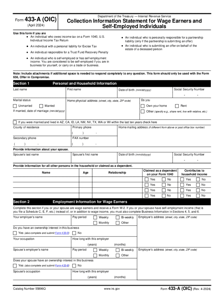 2024 Form IRS 656 B Fill Online Printable Fillable Blank 