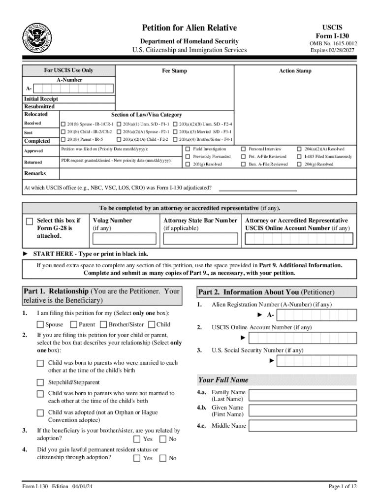 130u Form 2024