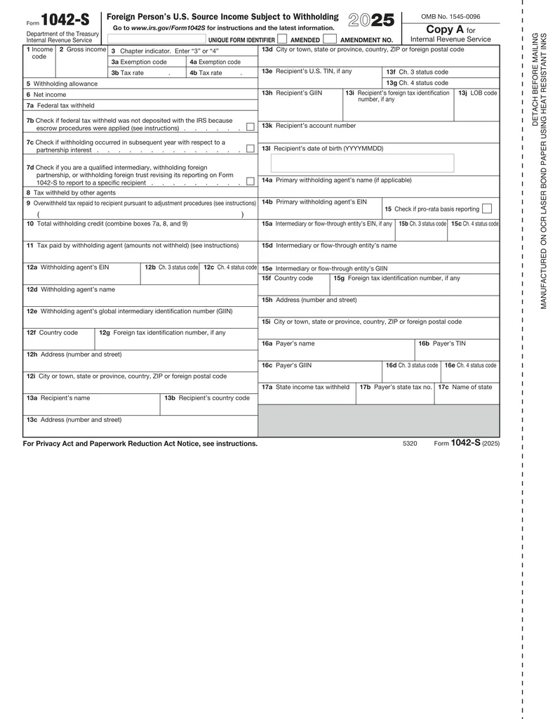 Tax Form 2025 Federal